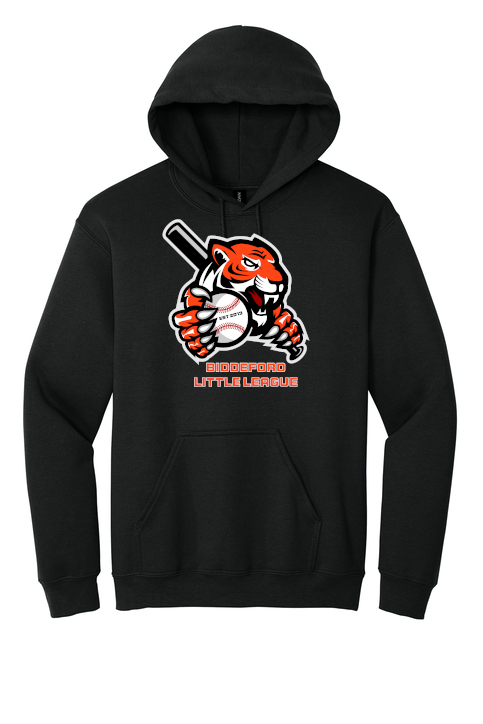 Biddeford Little League Hooded Sweatshirt with printed logo, Adult and Youth Sizes