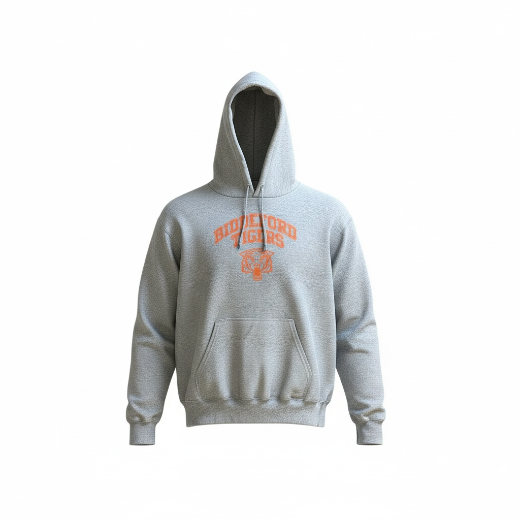 Biddeford Tigers Hooded Sweatshirt, Youth and Adult Sizes