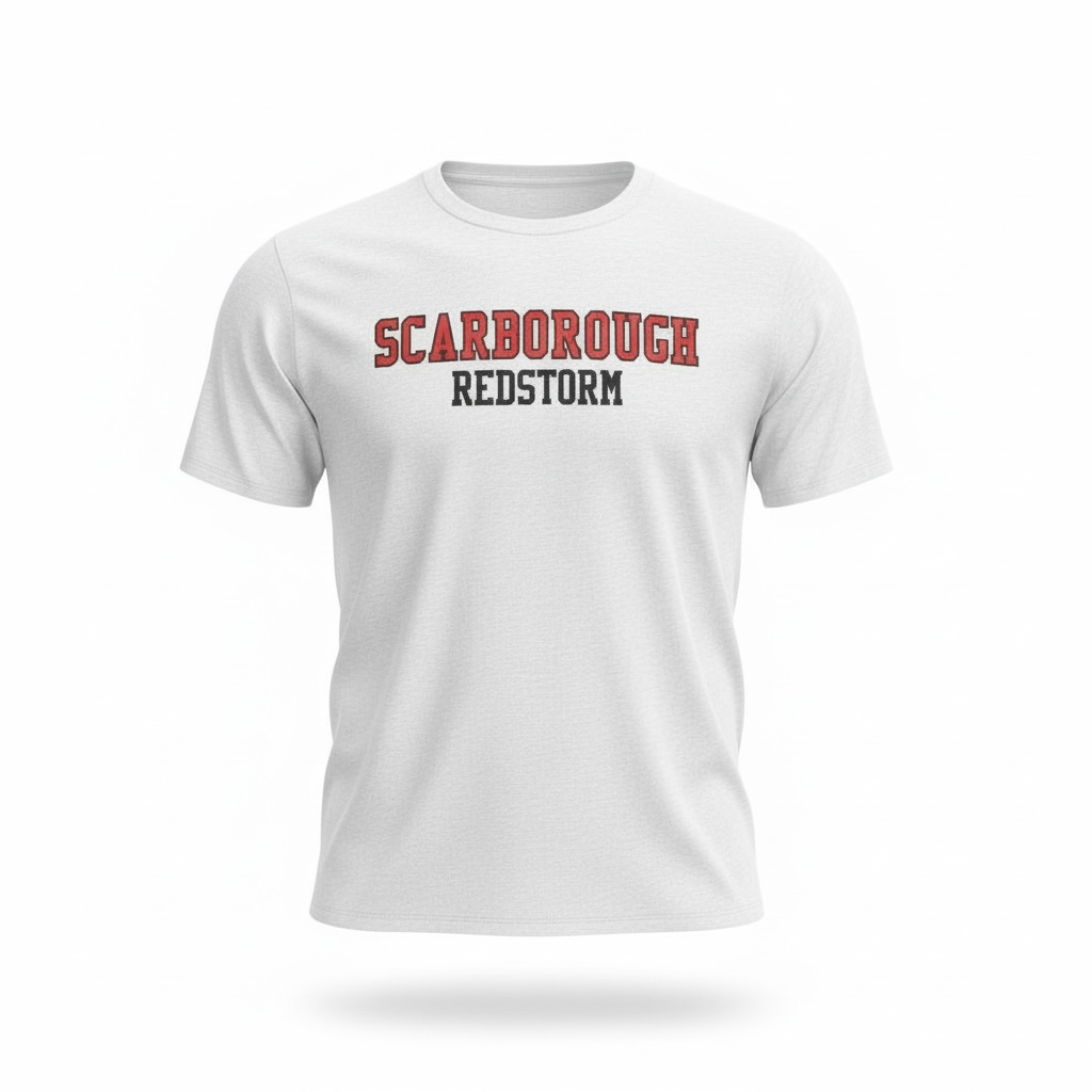 Scarborough Red Storm Short Sleeve T-Shirt, Youth and Adult Sizes