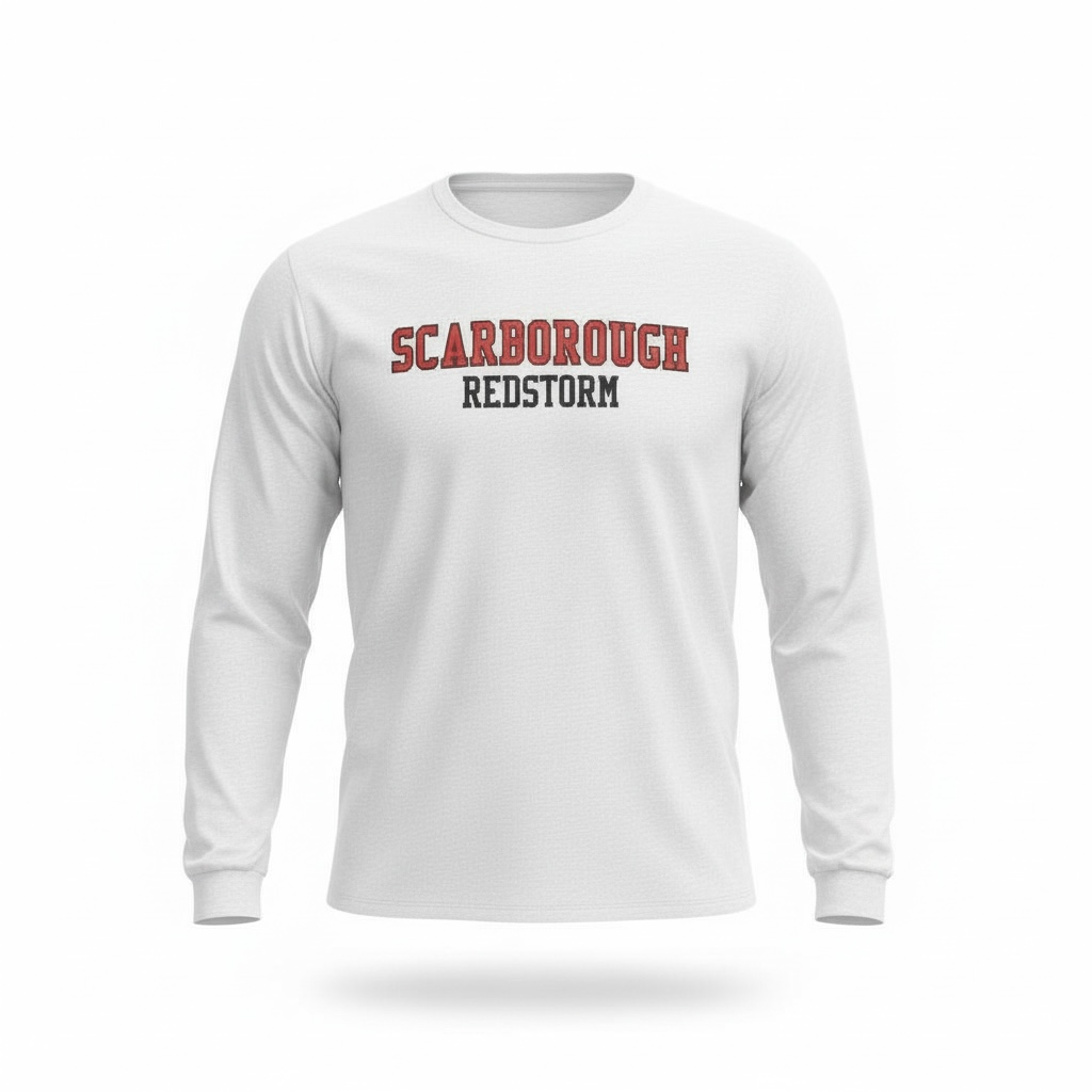Scarborough Red Storm Long Sleeve T-Shirt, Youth and Adult Sizes