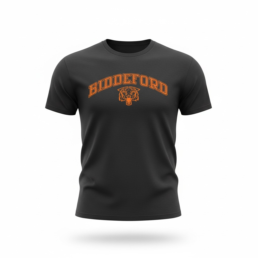 Biddeford Tigers Short Sleeve T-Shirt, Youth and Adult Sizes