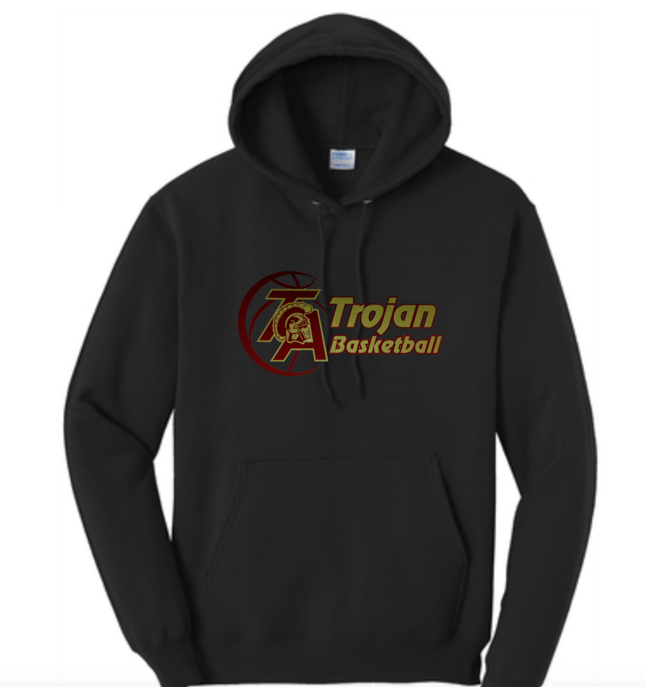 Port and Co Hoodie Sweatshirt with screen printed logo Youth and Adult Sizes