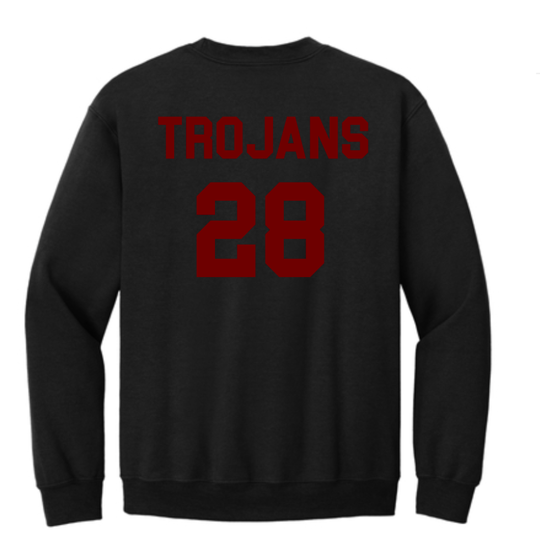 TA Black Crewneck Sweatshirt w/ Year of Graduation on the Back