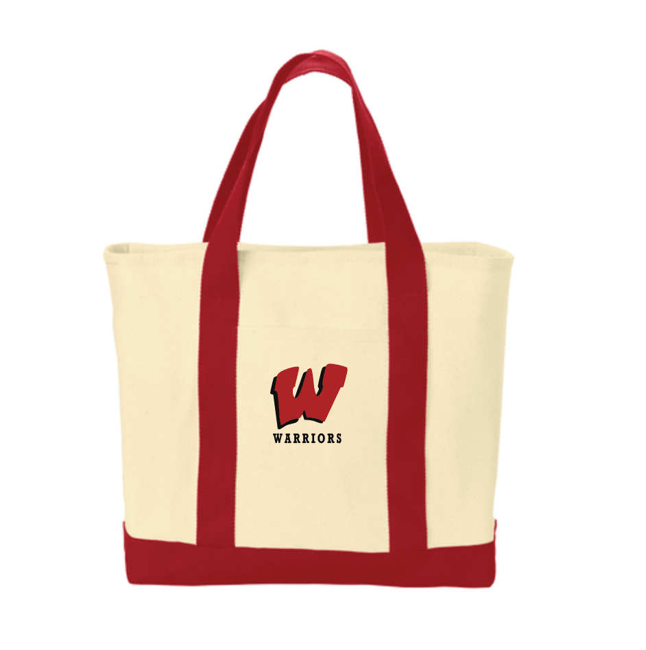 Twill Two-Tone Shopping Tote