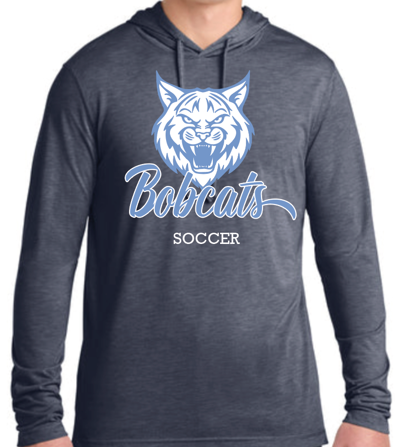 Adult Triblend Lightweight Hooded Sweatshirt