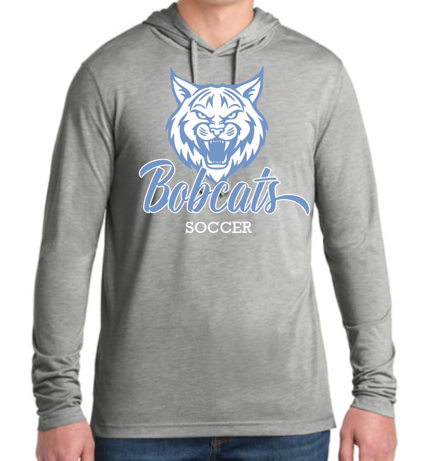 Adult Triblend Lightweight Hooded Sweatshirt