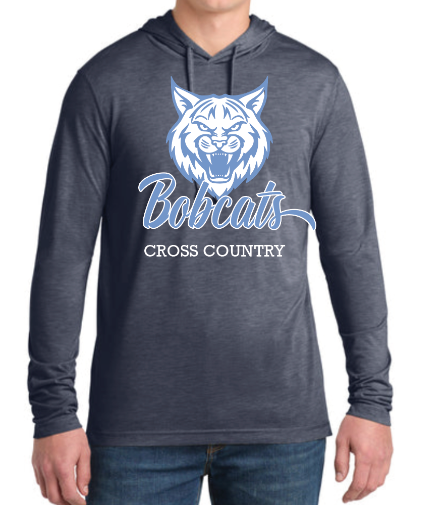 Adult Triblend Lightweight Hooded Sweatshirt