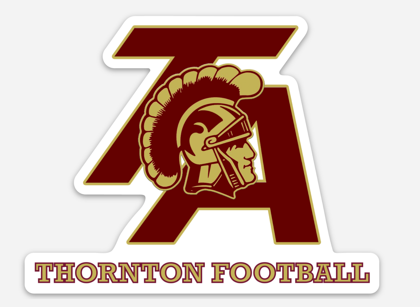 Trojan Head Computer Decal or Bumper Stickers multiple designs