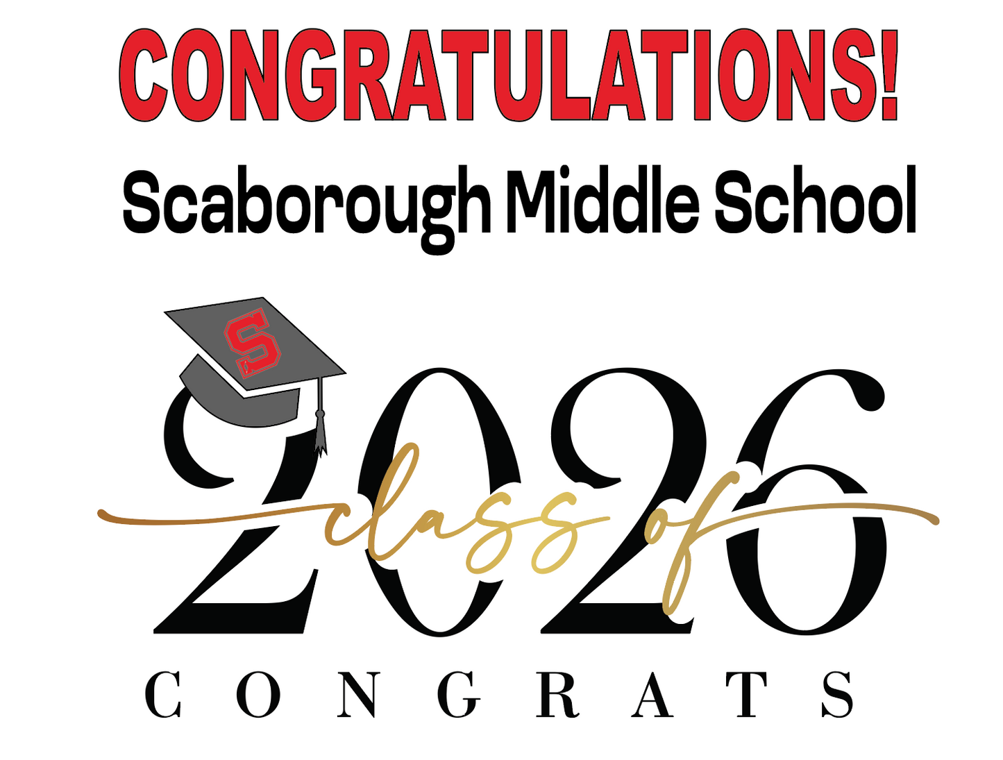 SENIOR LAWN SIGN/ 8th Grade Lawn Sign IN STOCK IN OUR SHOP