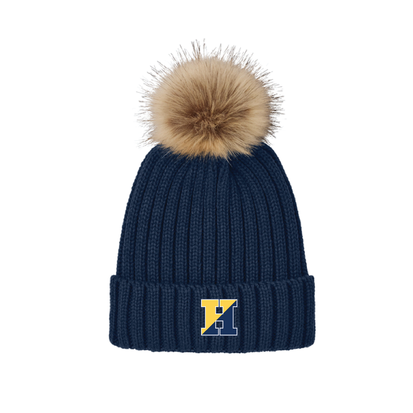 Knit Pom Pom Hat