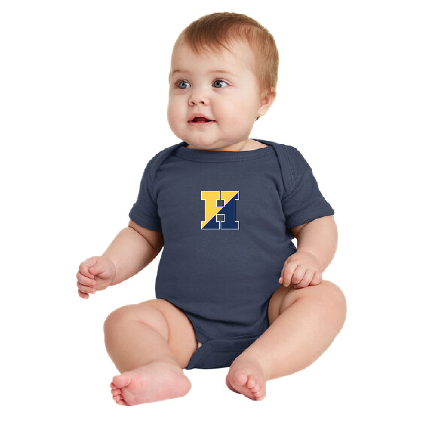 Onesie with printed logo