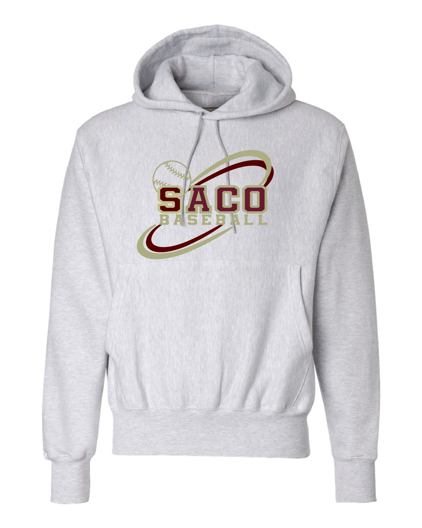 Gray Champion Sweatshirt with 2 color screen print