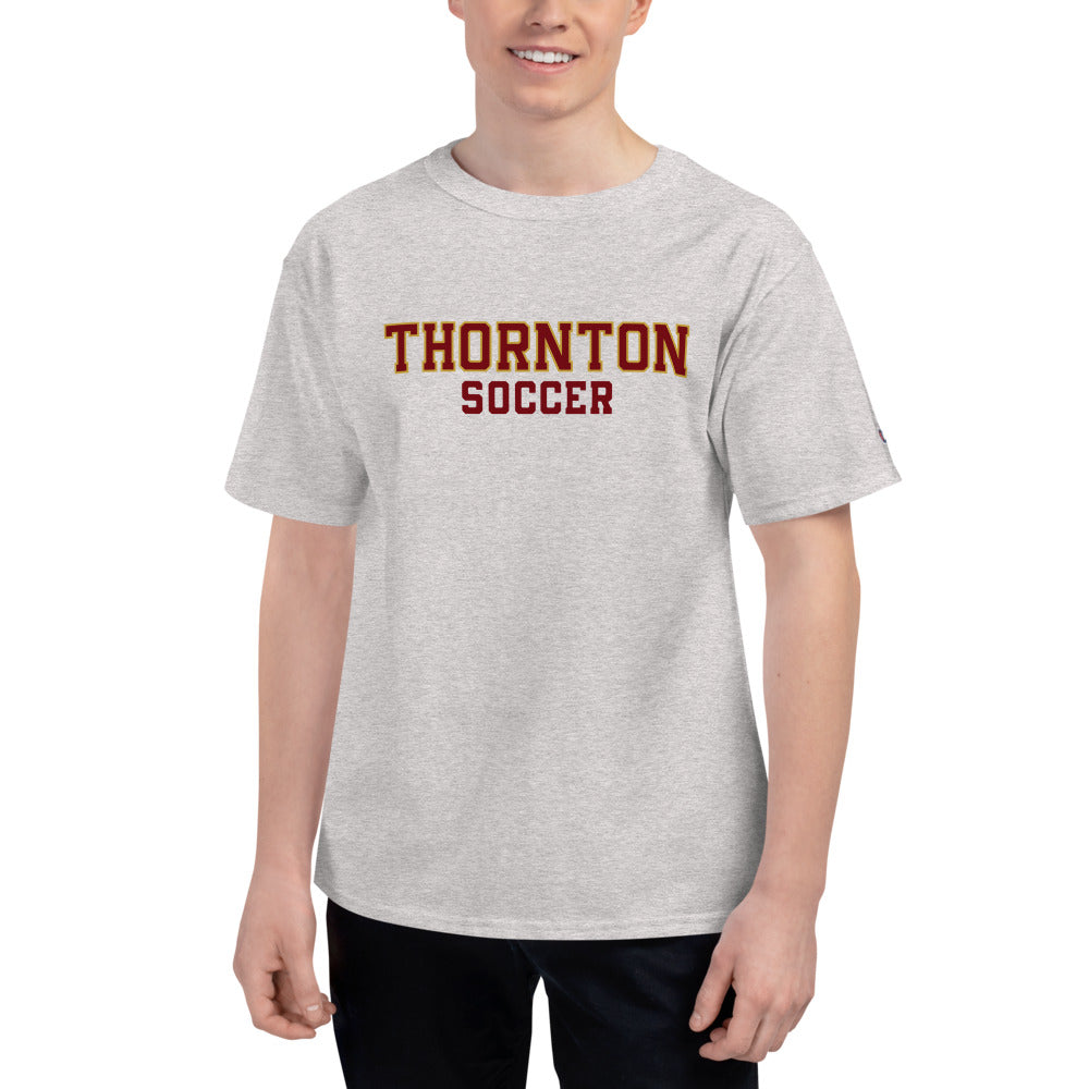 Men's Champion T-Shirt with Soccer Print