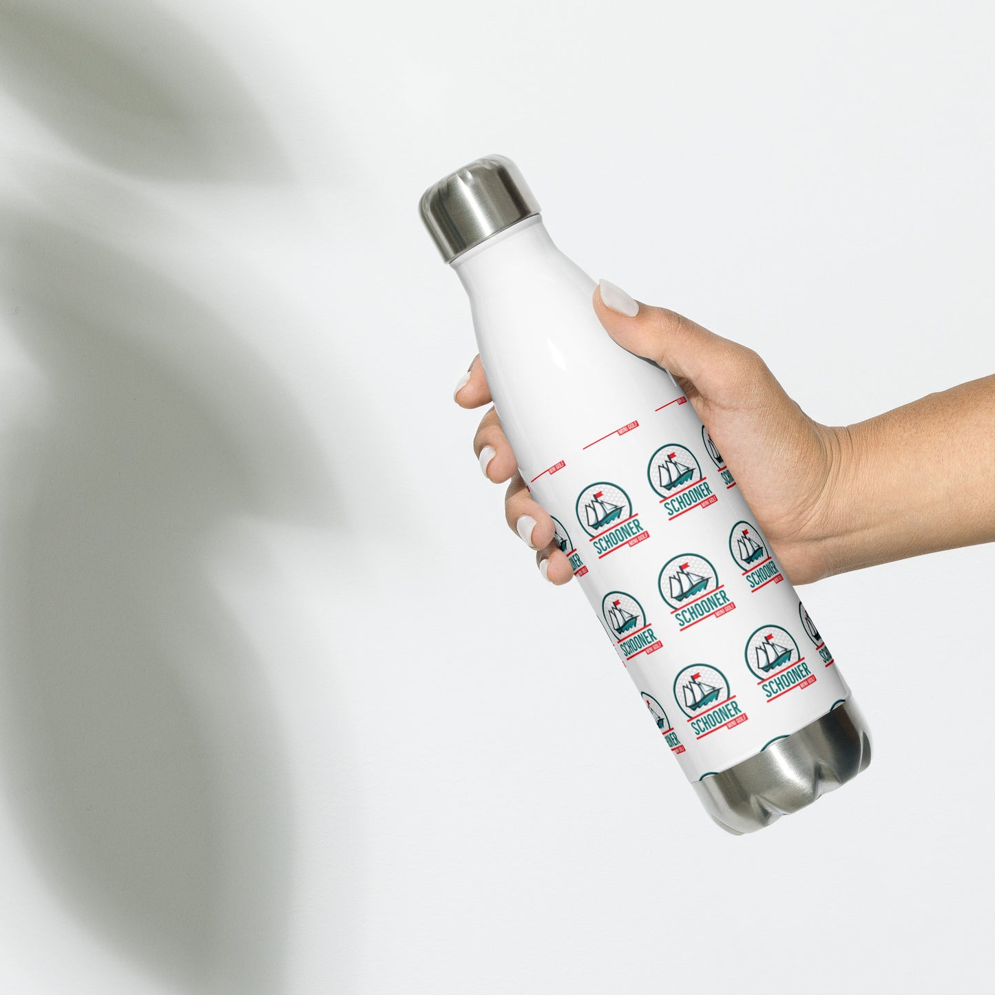 Stainless Steel Water Bottle with schooner print