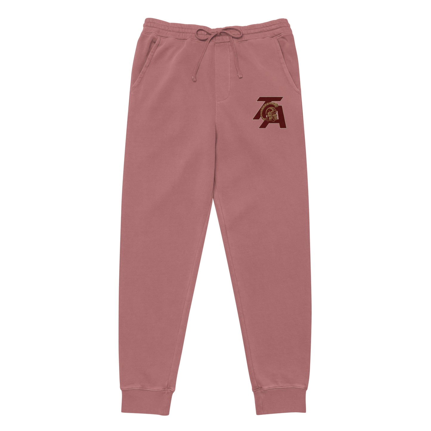 Unisex pigment-dyed sweatpants with embroidered logo