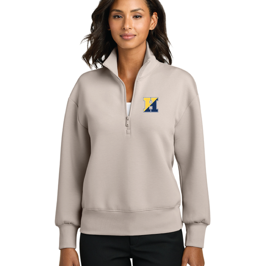 MM3101 Mercer+Mettle® Women’s Soft Spacer 1/4-Zip with embr. logo