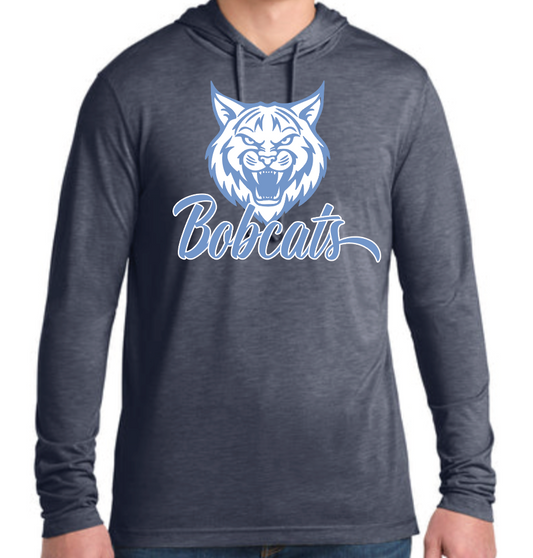 Adult Triblend Lightweight Hooded Sweatshirt, Spring Logo Options
