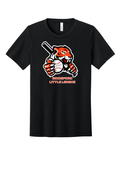 Biddeford Little League Triblend T-shirt with printed logo, Adult and Youth Sizes