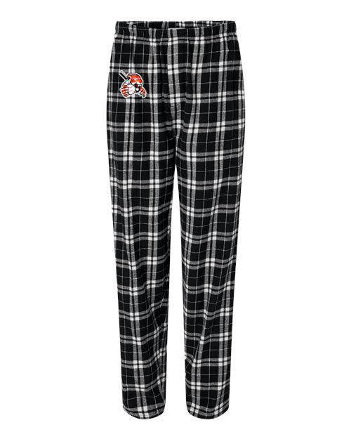Biddeford Little League Flannel Pant with Embroidered  Logo, Adult and Youth Sizes