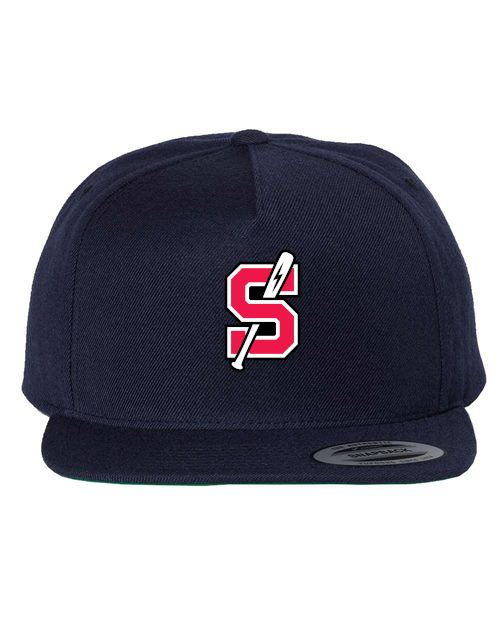 Scarborough Little League Snapback Flat Brim Cap with Embroidered Logo