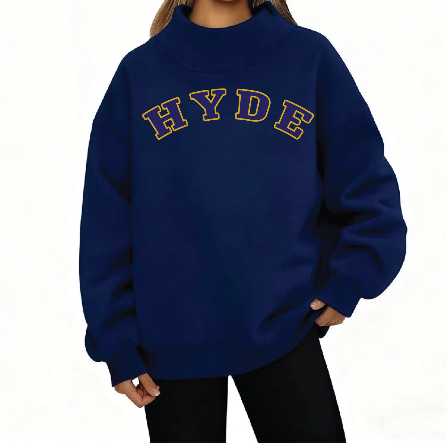 Custom Applique Mockneck Sweatshirt