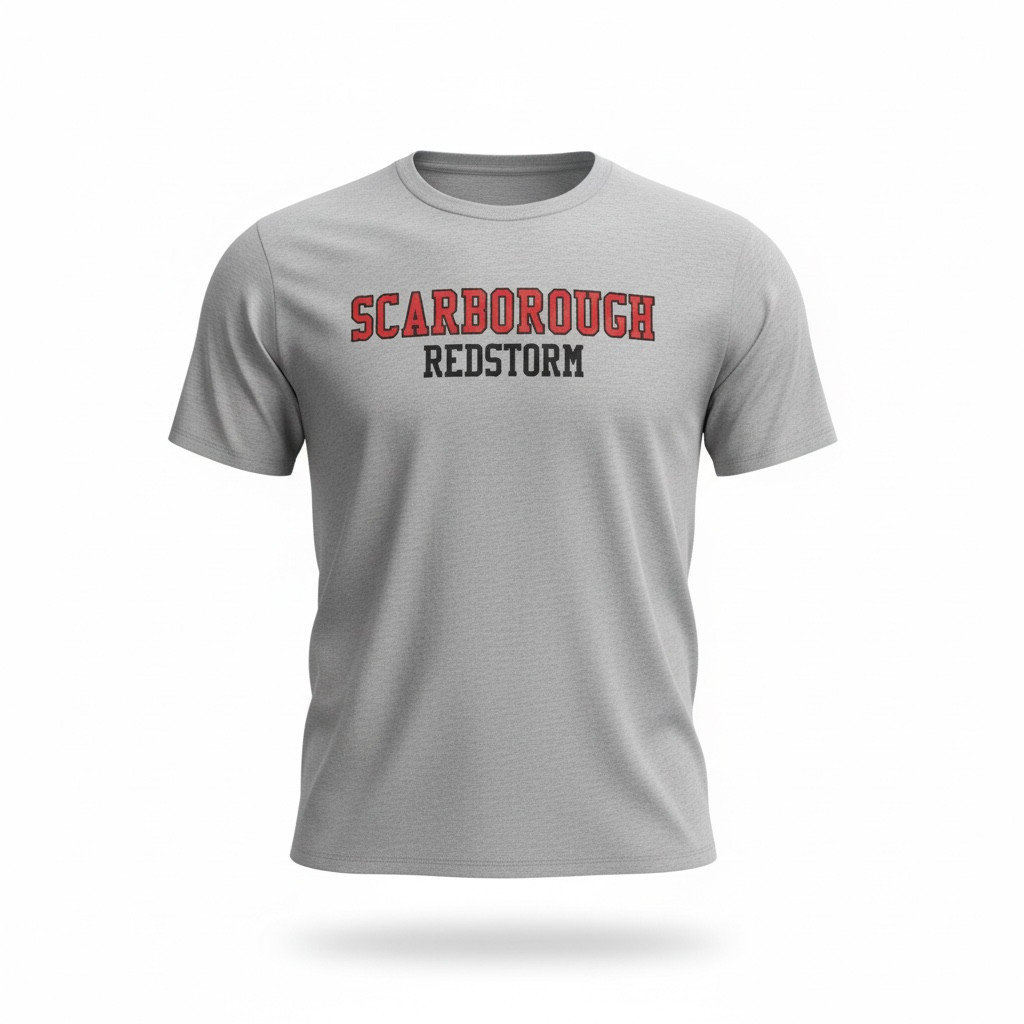 Scarborough Red Storm Short Sleeve T-Shirt, Youth and Adult Sizes