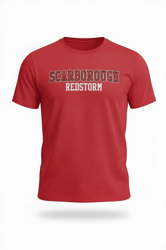Scarborough Red Storm Short Sleeve T-Shirt, Youth and Adult Sizes