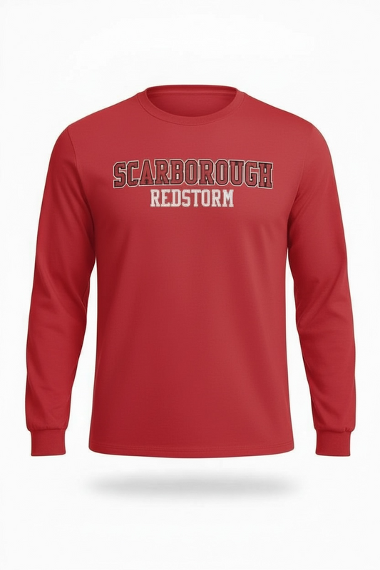 Scarborough Red Storm Long Sleeve T-Shirt, Youth and Adult Sizes