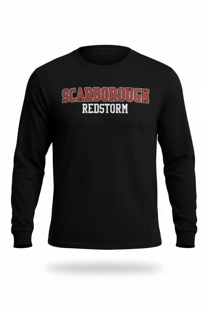 Scarborough Red Storm Long Sleeve T-Shirt, Youth and Adult Sizes