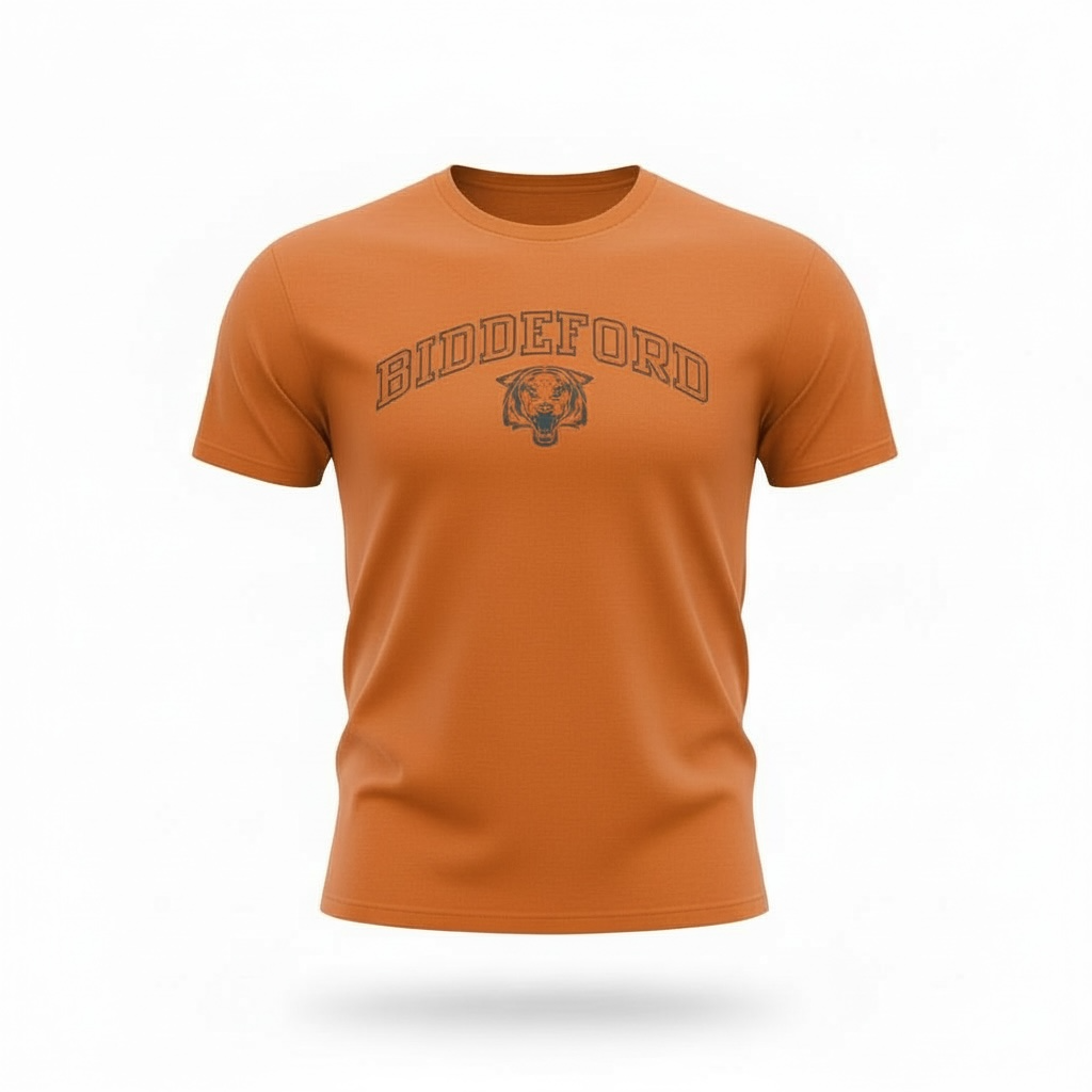 Biddeford Tigers Short Sleeve T-Shirt, Youth and Adult Sizes