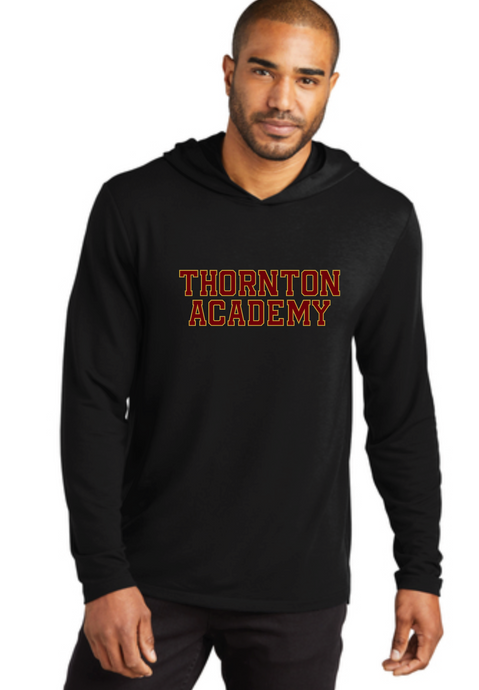 Thornton Academy Port Authority® Microterry Pullover Hoodie, BLACK