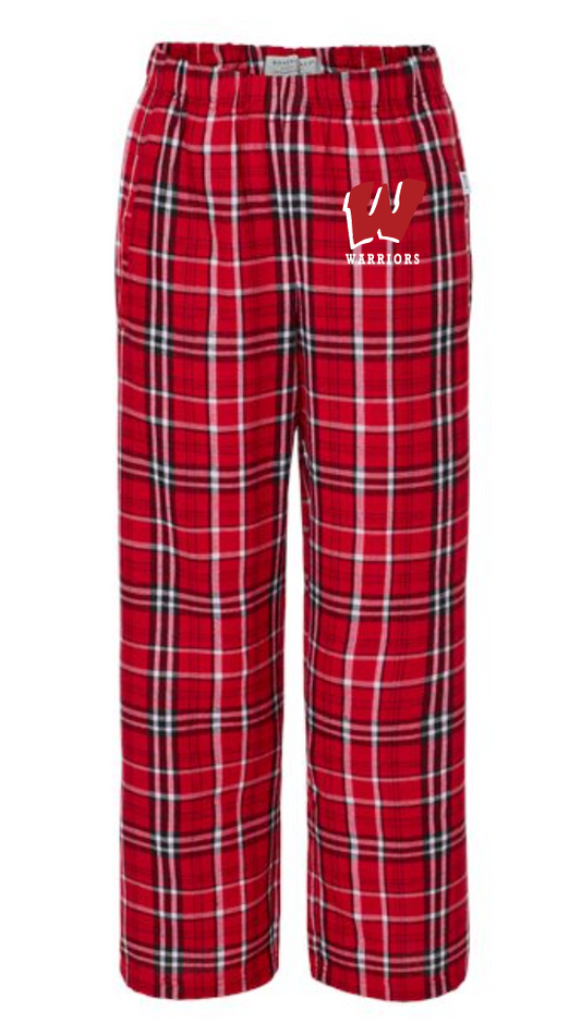 Flannel Pants with embr. logo Youth and Adult