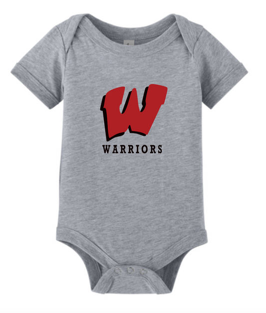 Onesie with printed logo