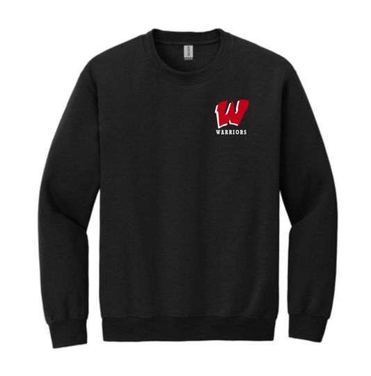 Crewneck Sweatshirt with embr. left chest logo Adult and Youth