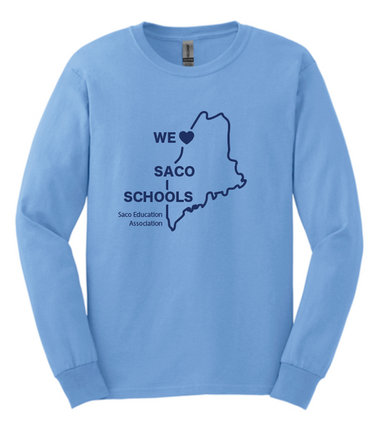 Long Sleeve T-shirt, Carolina Blue