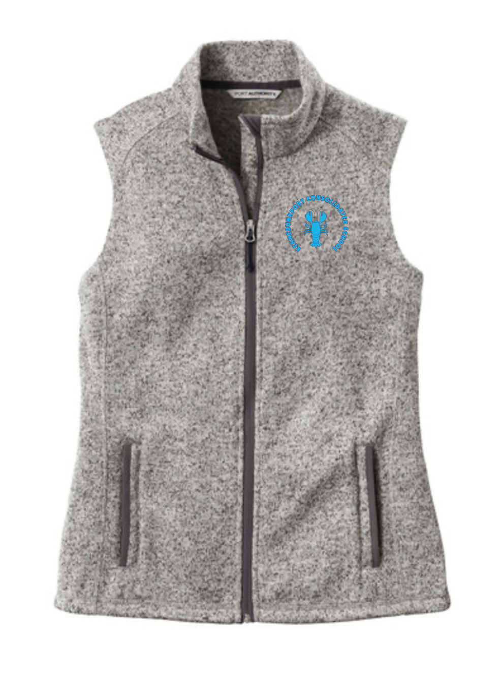 Women's Sweater Fleece Vest with KCS logo
