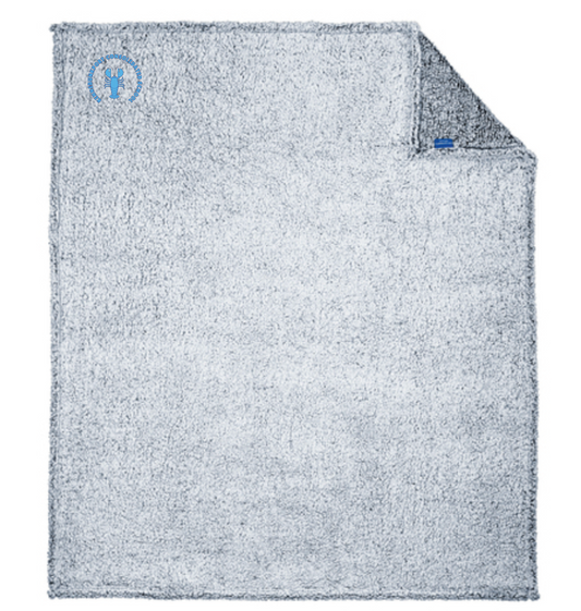 Cozy Reading Blanket, embroidered with KCS logo