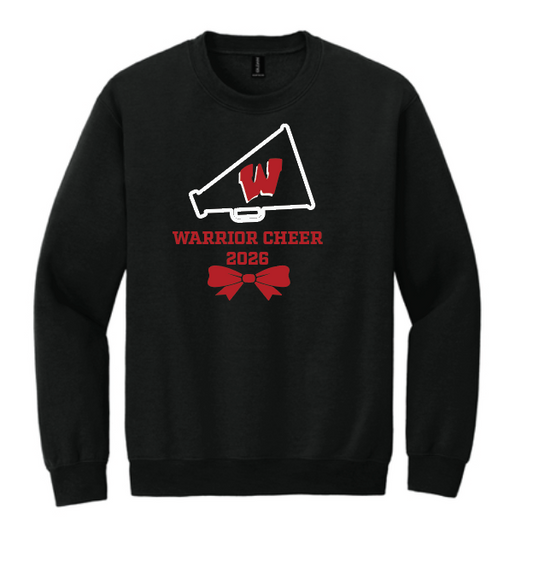 Wells Warriors Cheer Crewneck Sweatshirt