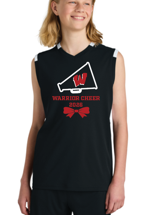 Wells Warriors Cheer Girls Sleeveless Performance V-Neck