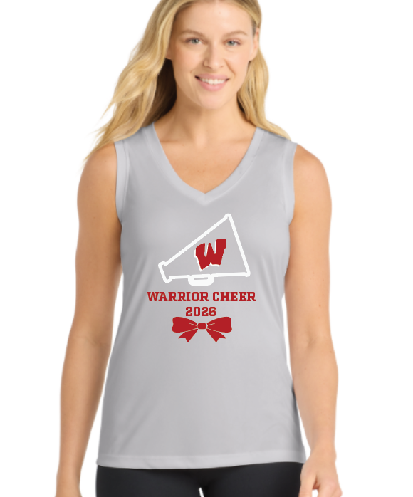 Wells Warriors Cheer Women's Sleeveless Performance V-Neck