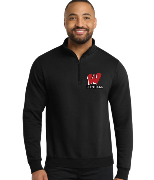 Wells Warriors Football Unisex Core Fleece 1/4-Zip Pullover Sweatshirt