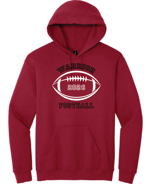Wells Warriors Football Champion Hooded Sweatshirt