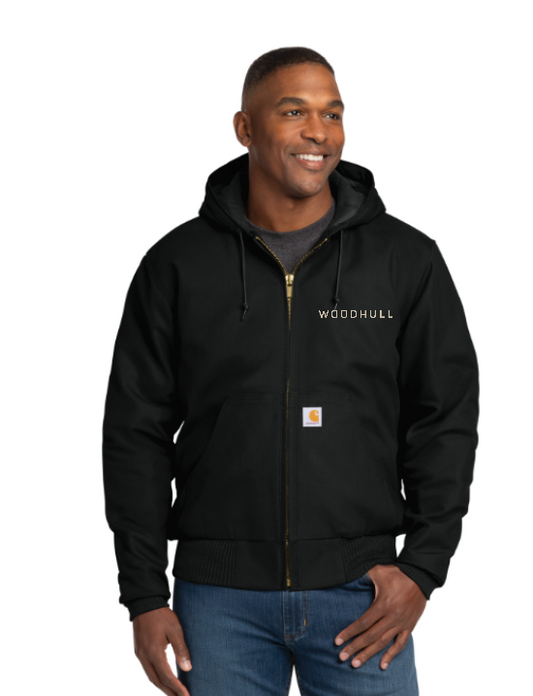 Black Carthart Jacket with Woodhull Embr. Logo