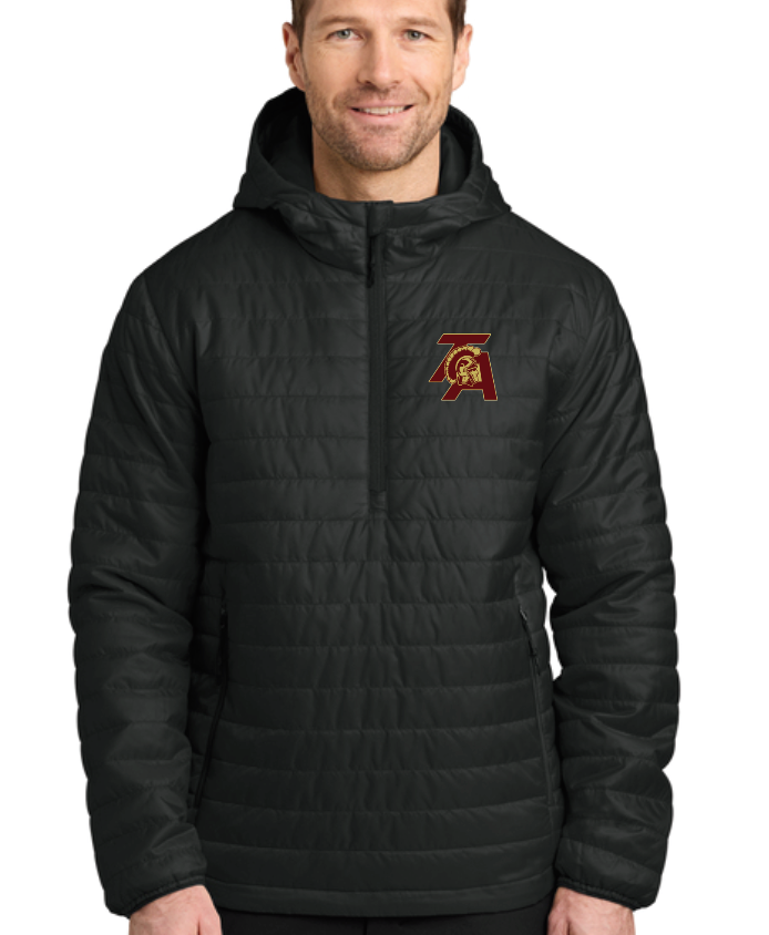 NEW ITEM Packable Puffy Anorak with embr. logo