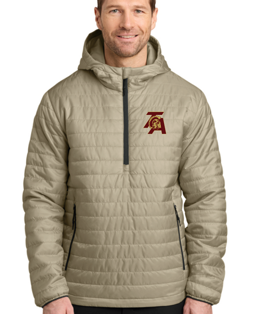 NEW ITEM Packable Puffy Anorak with embr. logo