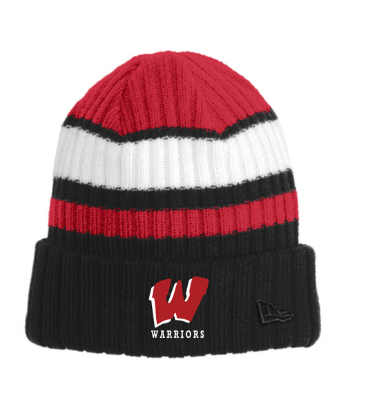 Knit Beanie with embr. logo