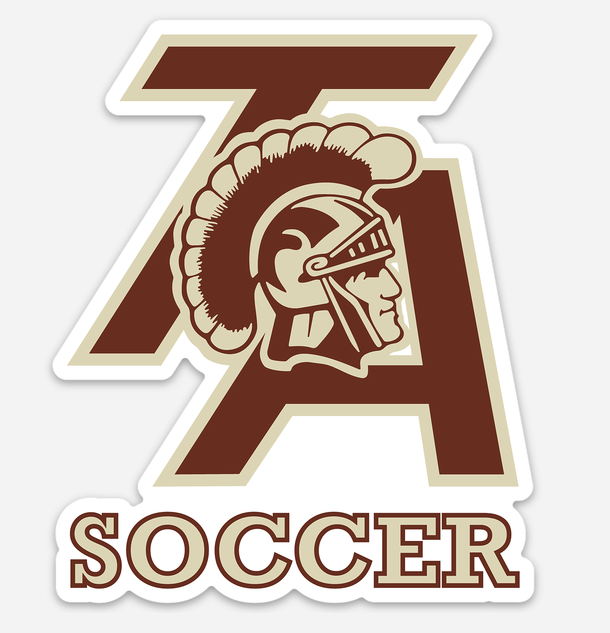 Trojan Head Computer Decal or Bumper Stickers multiple designs