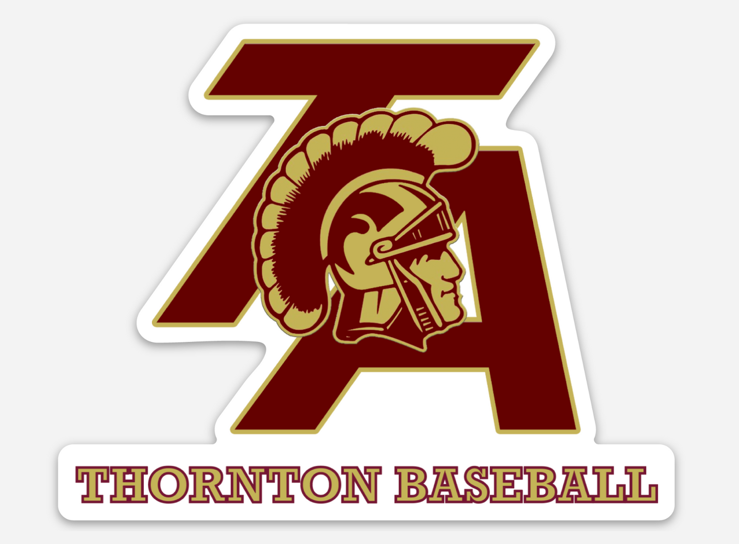 Trojan Head Computer Decal or Bumper Stickers multiple designs