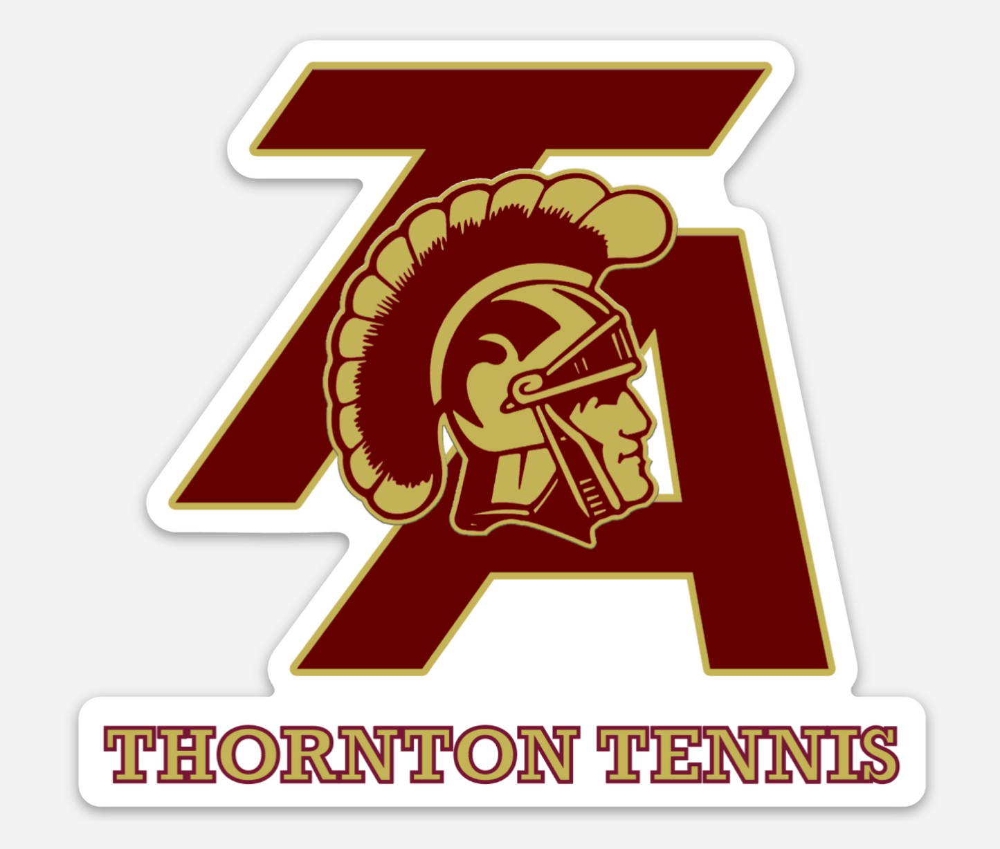 Trojan Head Computer Decal or Bumper Stickers multiple designs