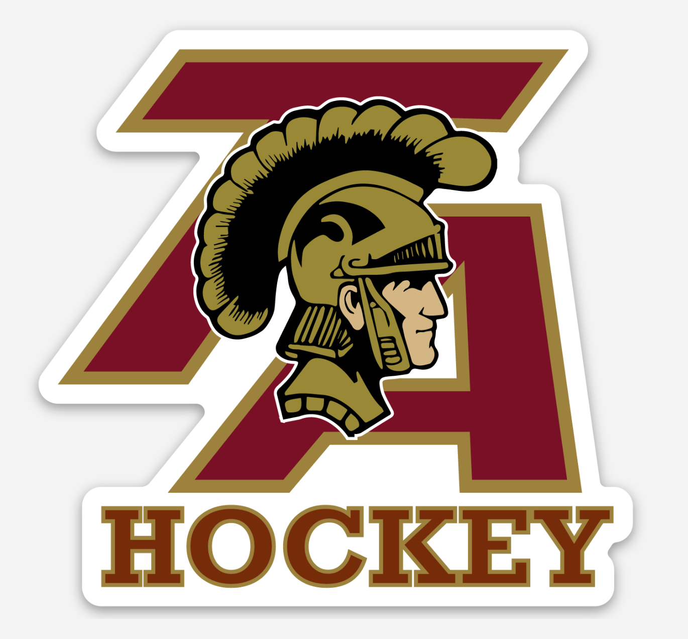 Trojan Head Computer Decal or Bumper Stickers multiple designs